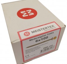 Medsraigčiai TORX 6x100 geltoni, įl. galva 200 vnt. 